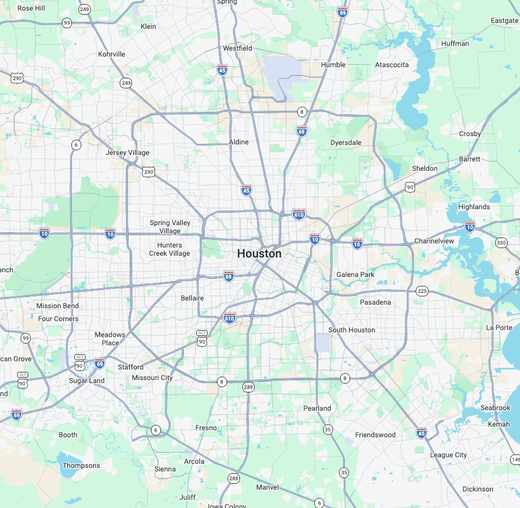 Houston metro service area map