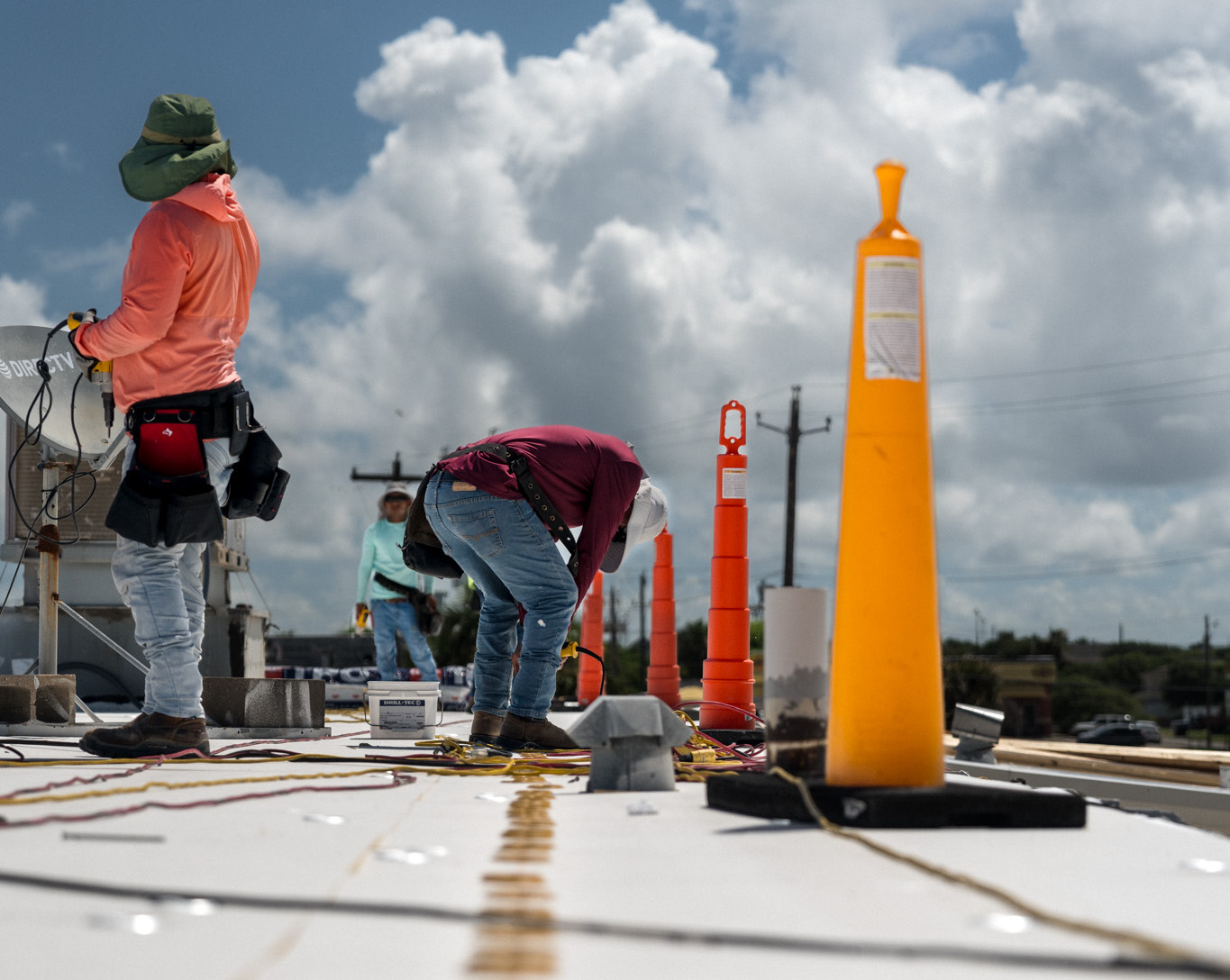 Roofing service in Montgomery County, TX.